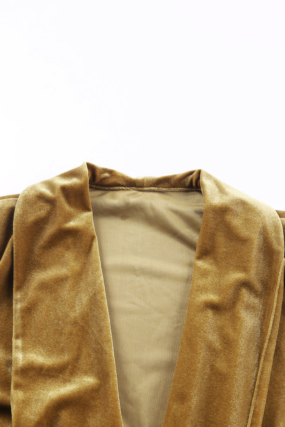 Open Front Velvet Blazer
