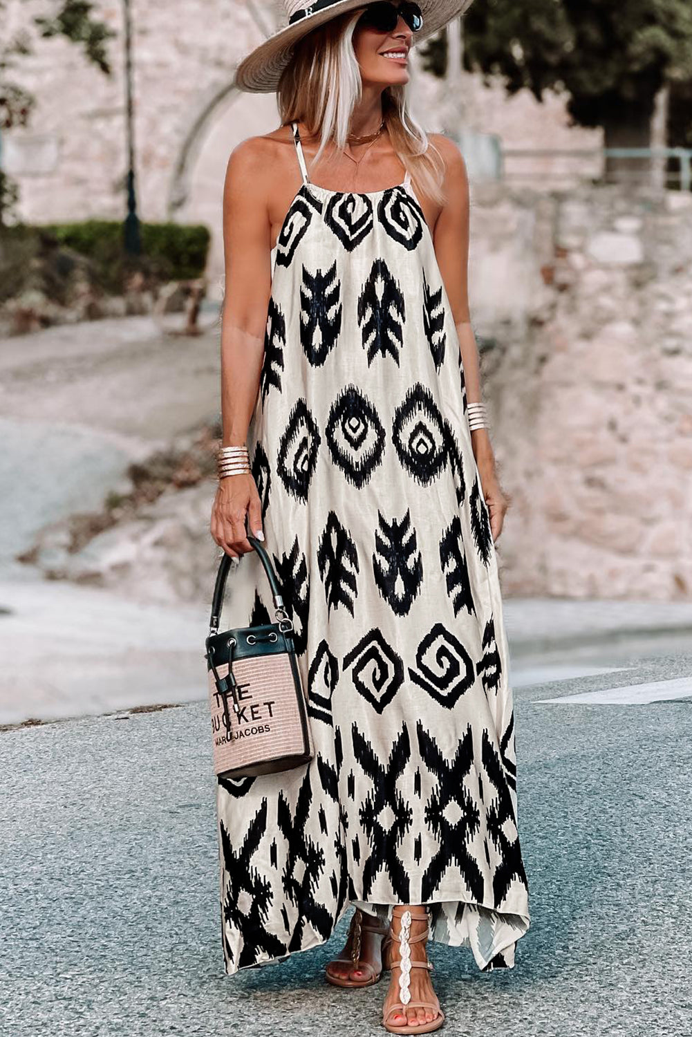 Western Aztec Printed Fashion Vacation Sundress
