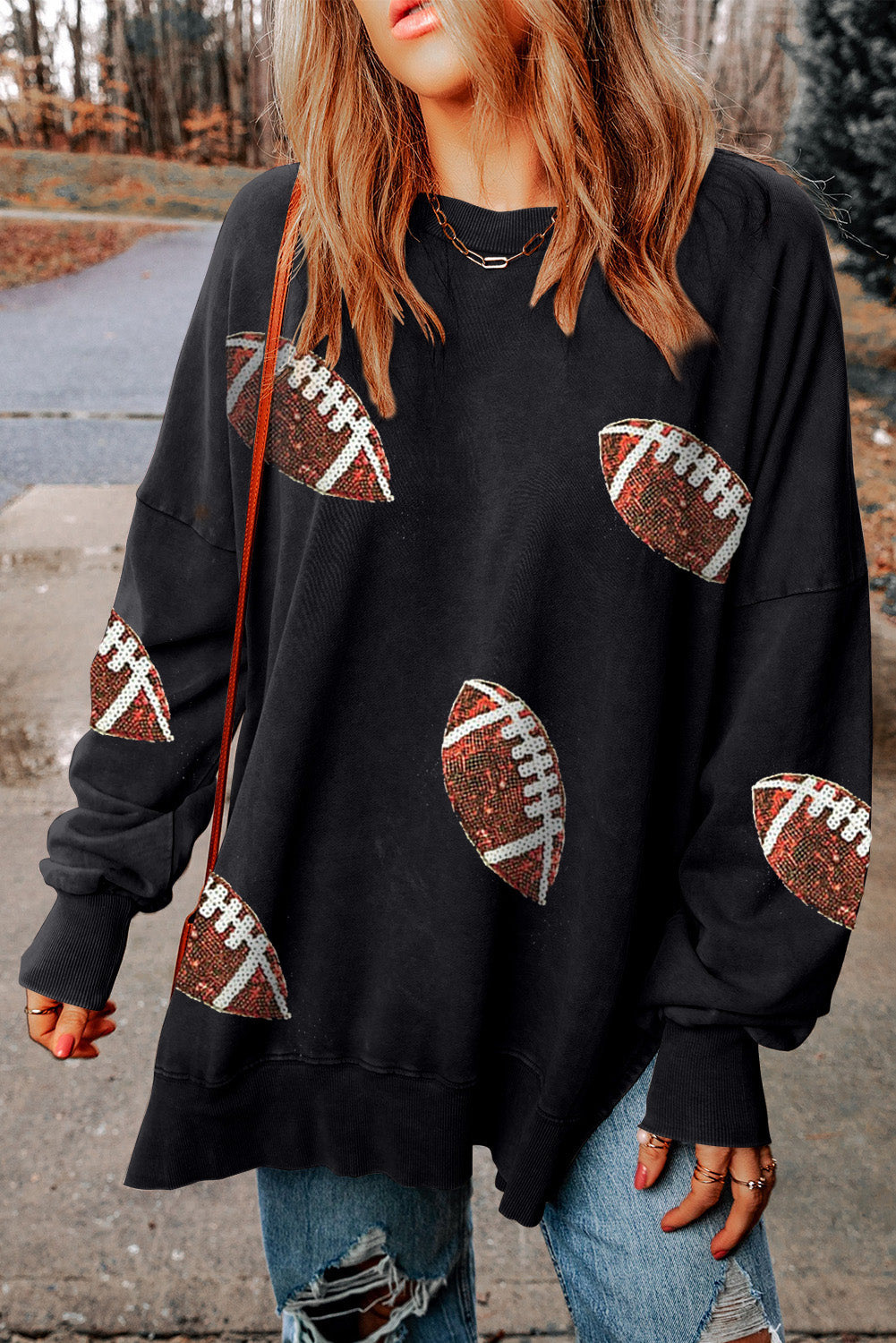 Beige Bubble Gum Texture Sequined Football Shacket