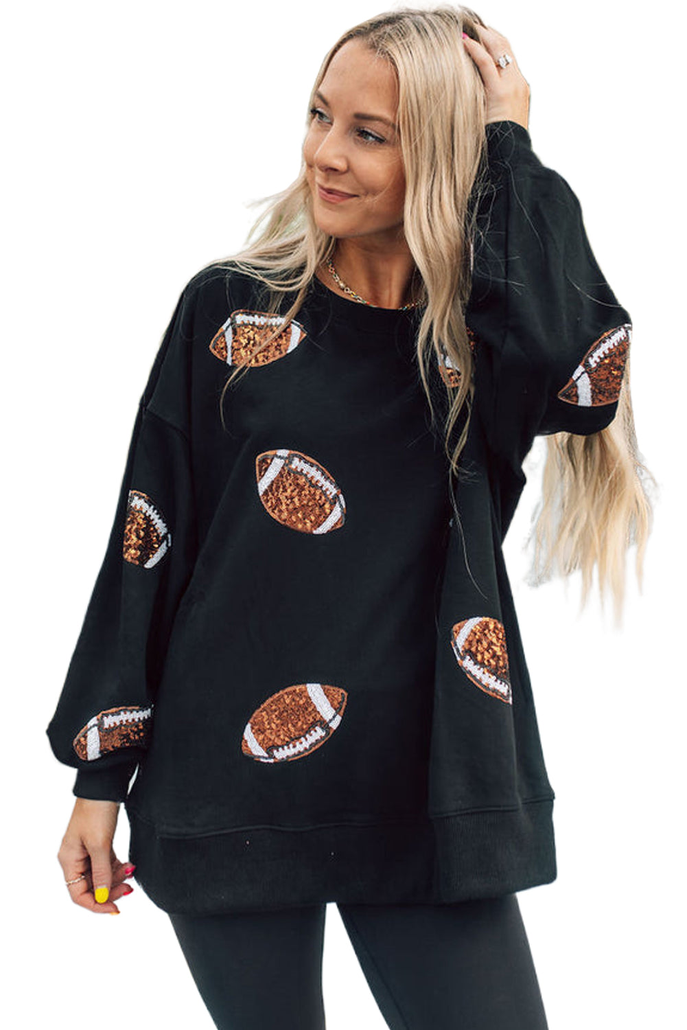 Beige Bubble Gum Texture Sequined Football Shacket