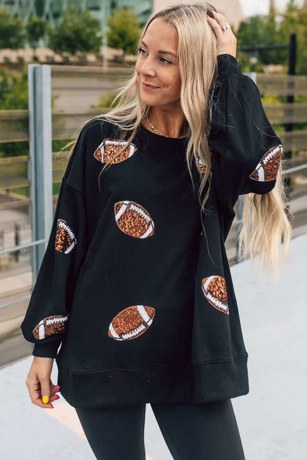 Beige Bubble Gum Texture Sequined Football Shacket