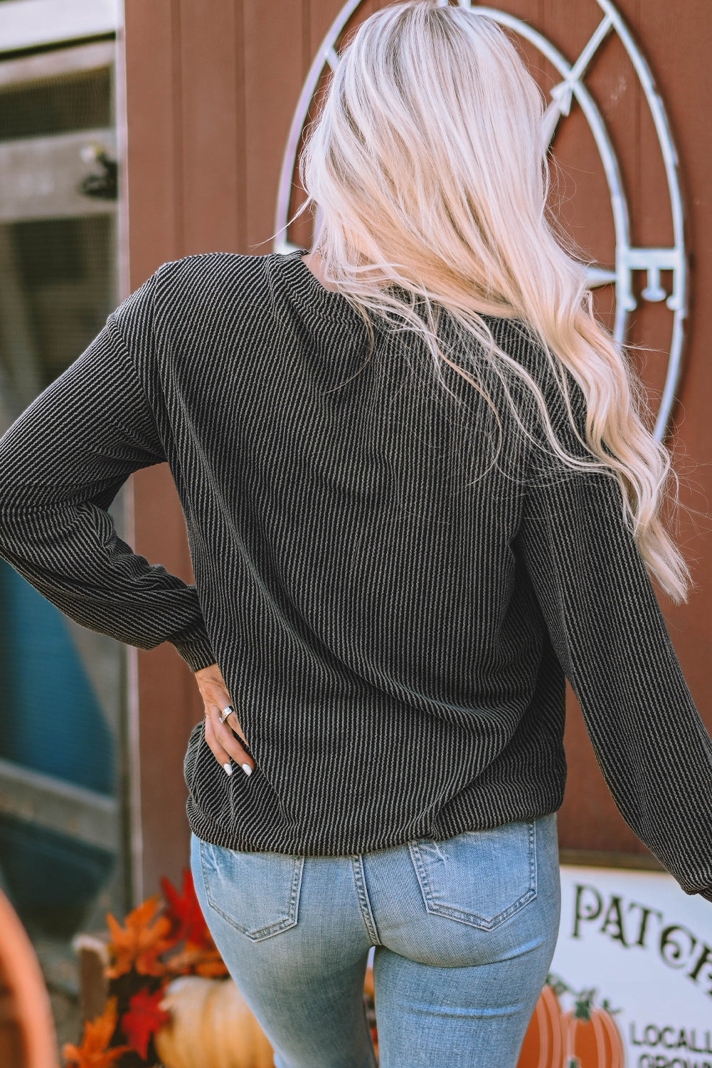 Apricot NASHVILLE MUSIC CITY Corded Graphic Sweatshirt