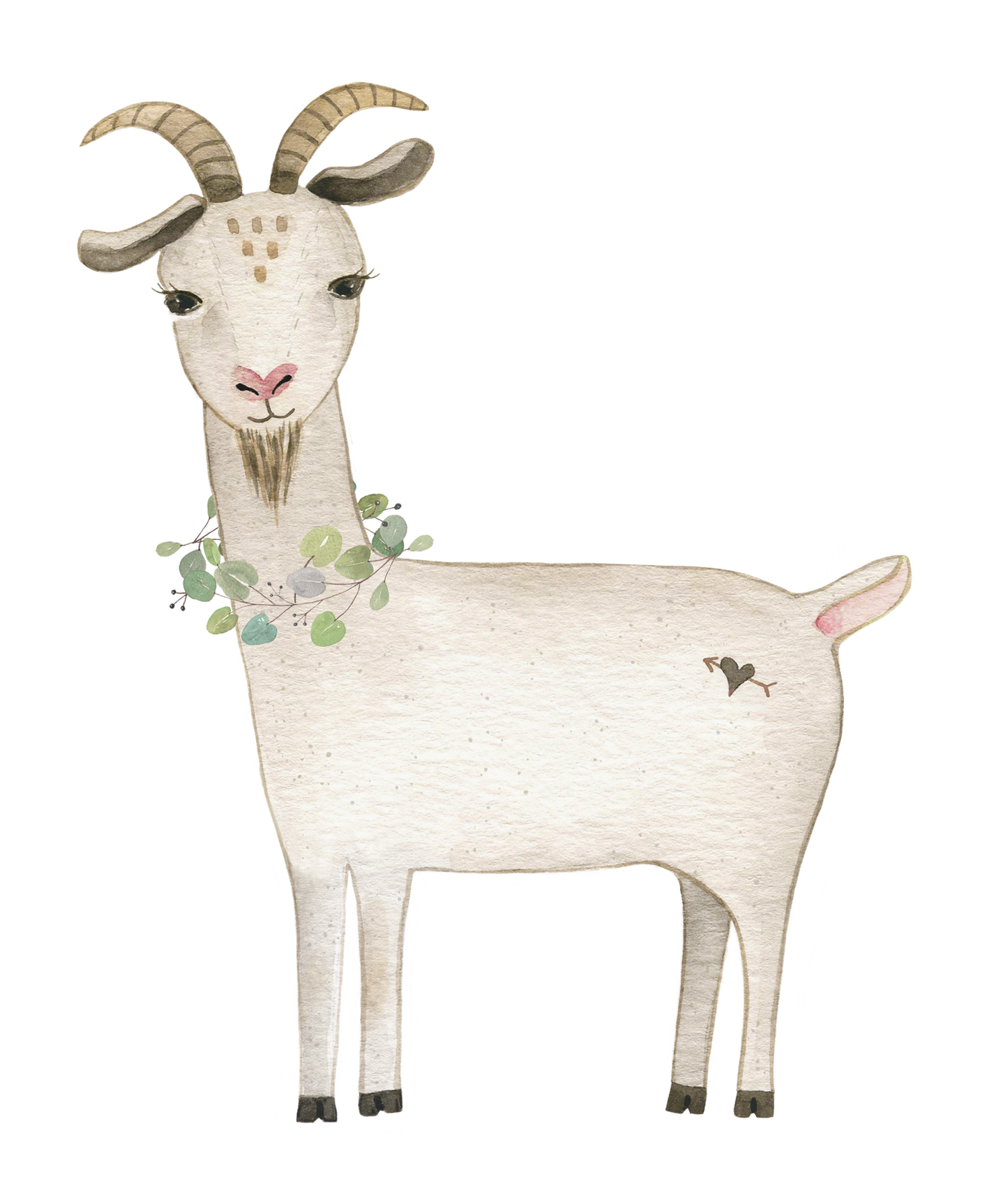 Cute Baby Goat, Vinyl Sticker