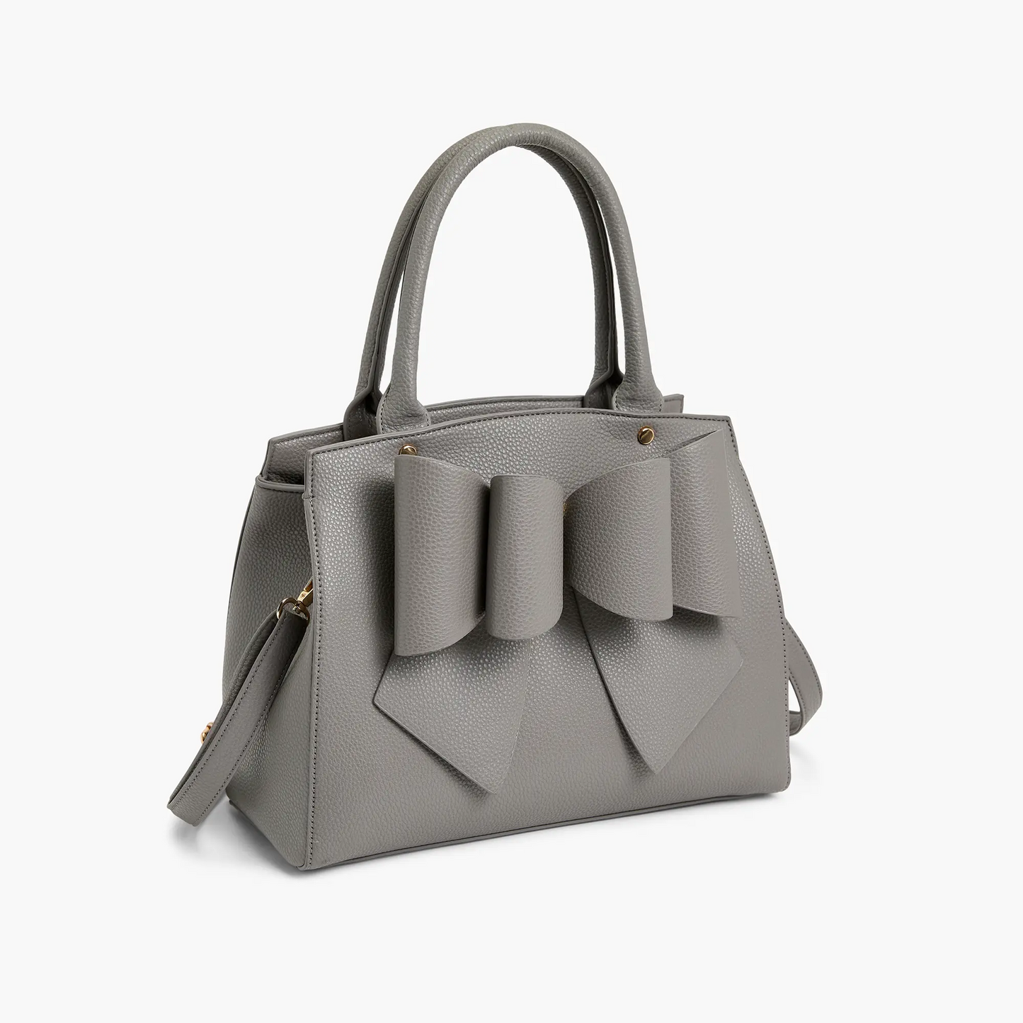 Park Grey Double Bowtie Top Handle Satchel