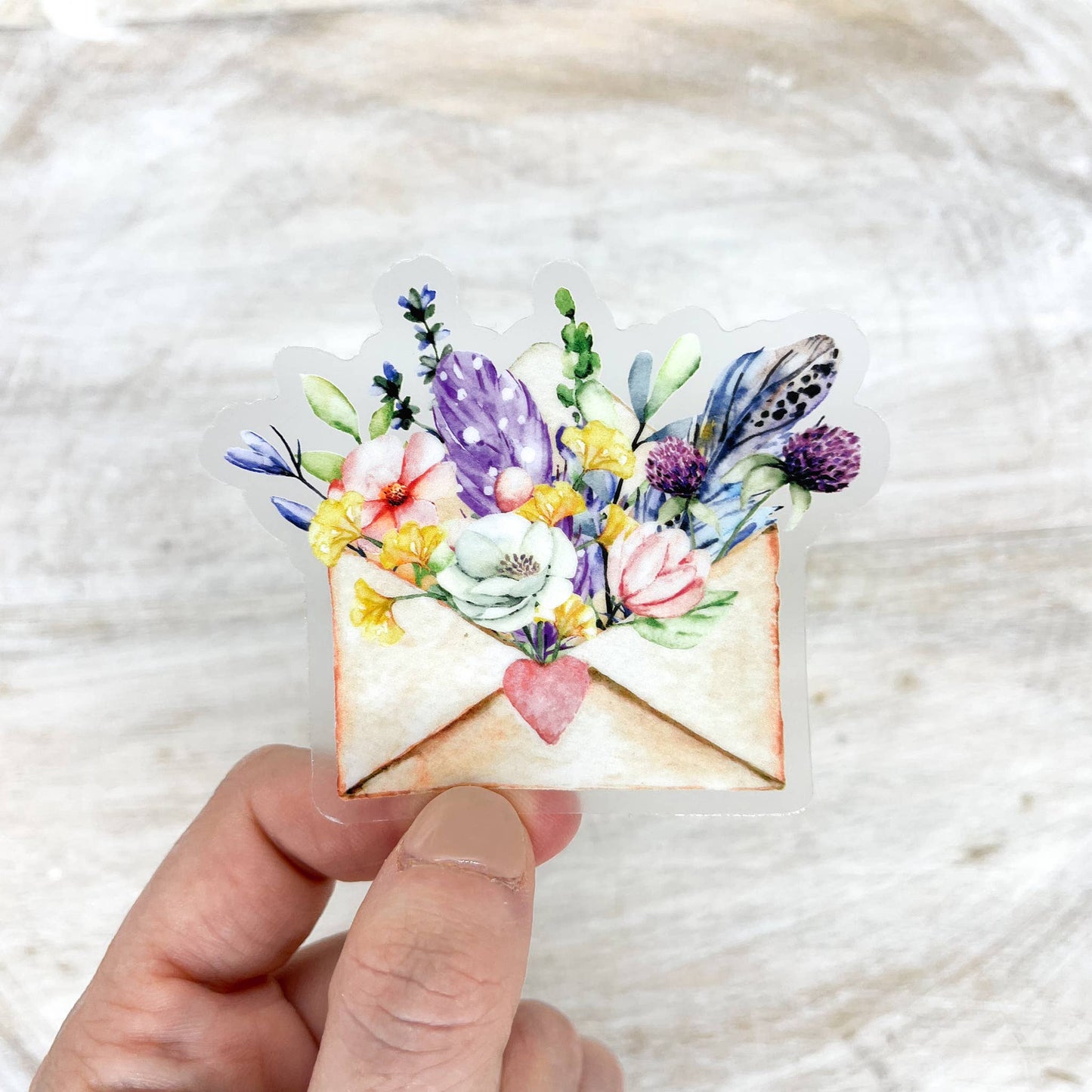 Spring Floral Envelope, Sticker