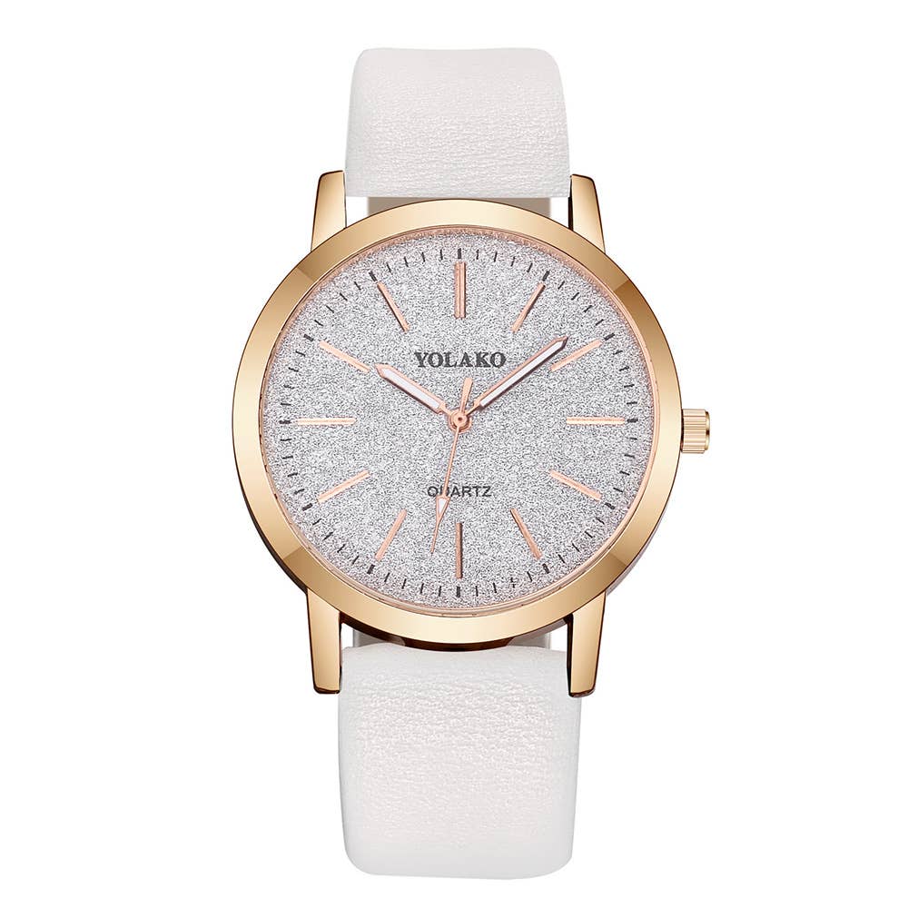 Fashion Women White Starry Sky Watch Ladies Casual Quartz Watch