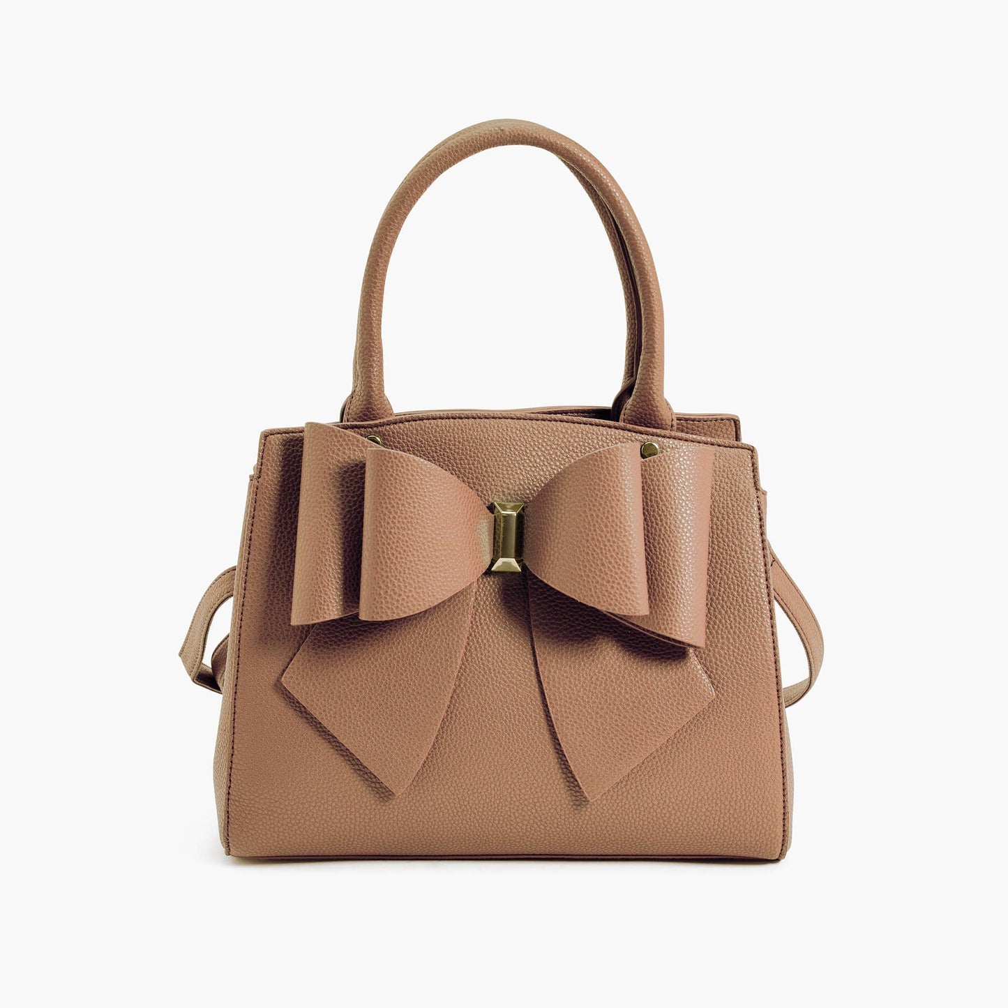 Park Camel Double Bowtie Top Handle Satchel