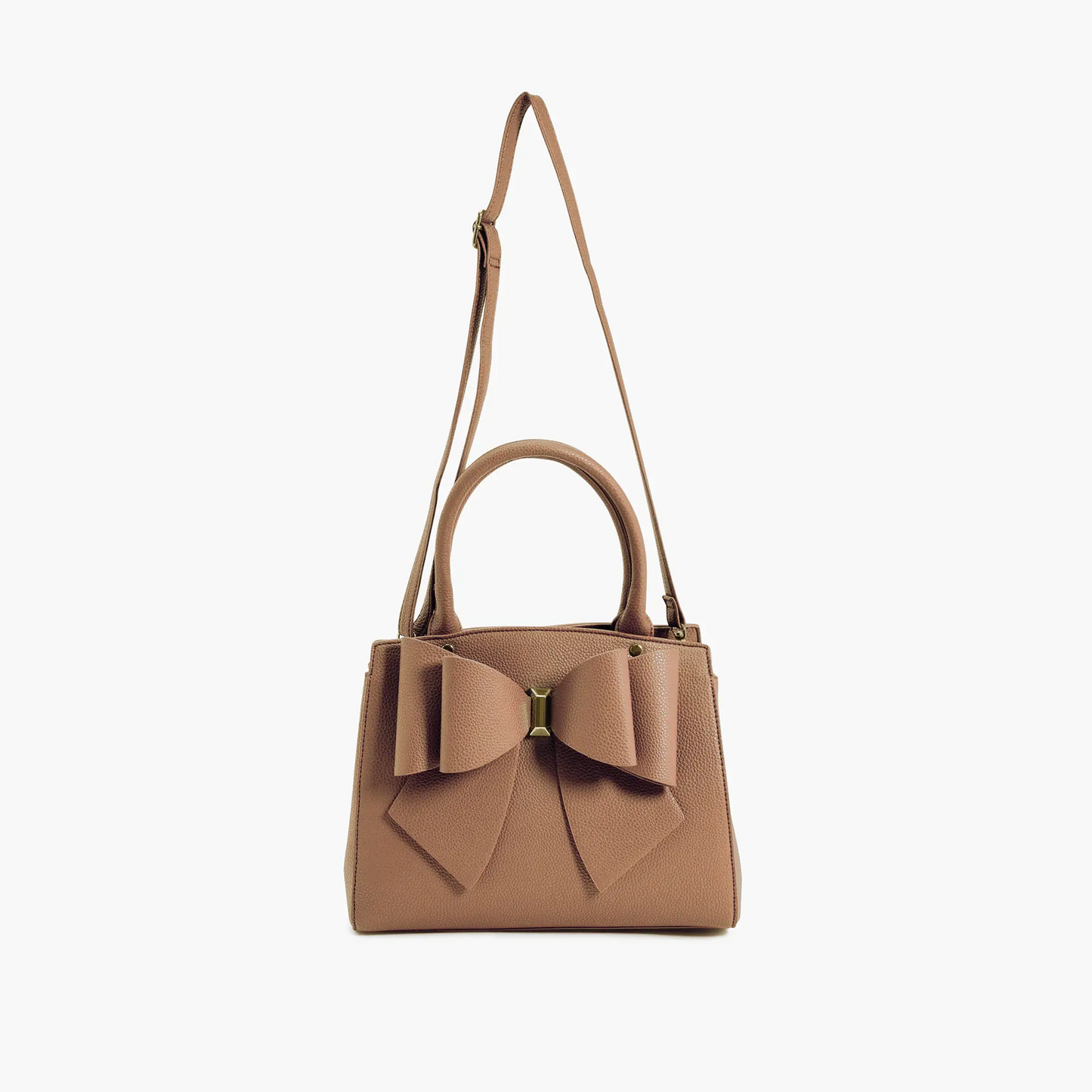 Park Camel Double Bowtie Top Handle Satchel
