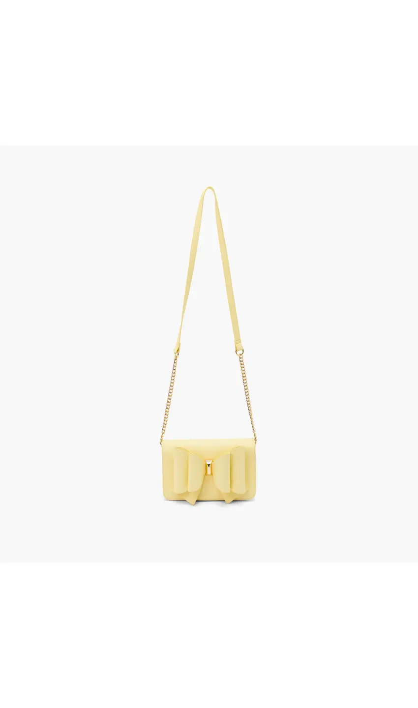 Jane Yellow Overflap Bow Crossbody