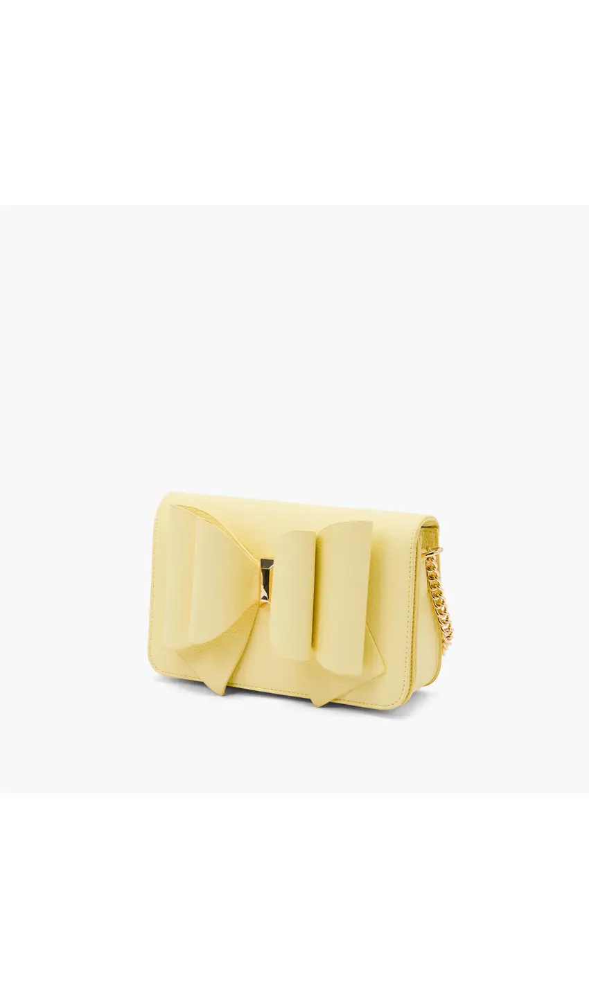 Jane Yellow Overflap Bow Crossbody