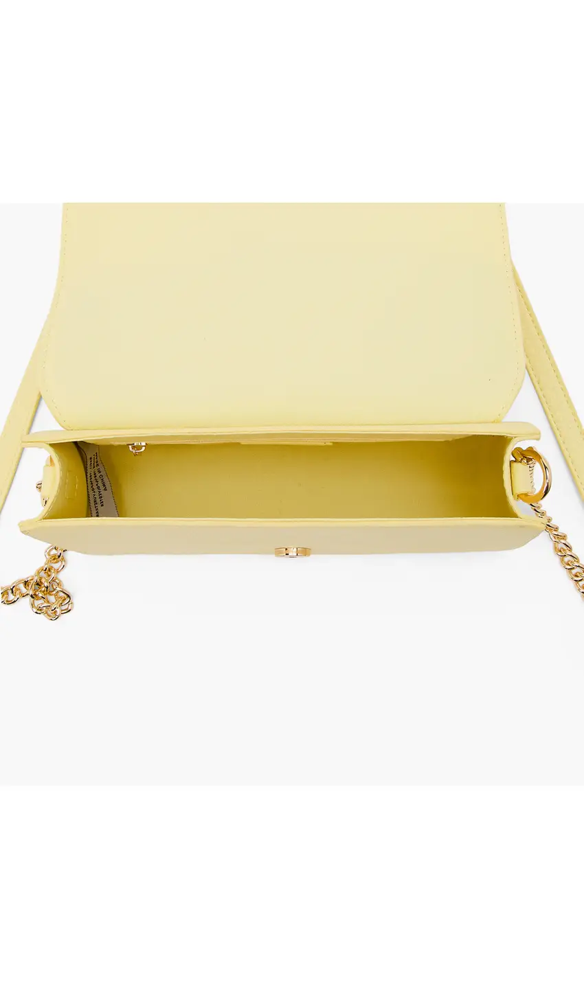Jane Yellow Overflap Bow Crossbody