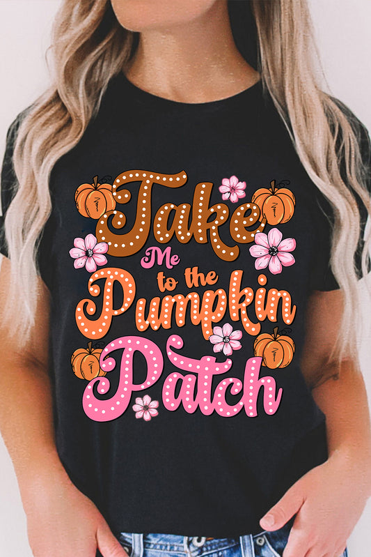 Take Me To The Pumpkin Patch Flower Graphic Tee