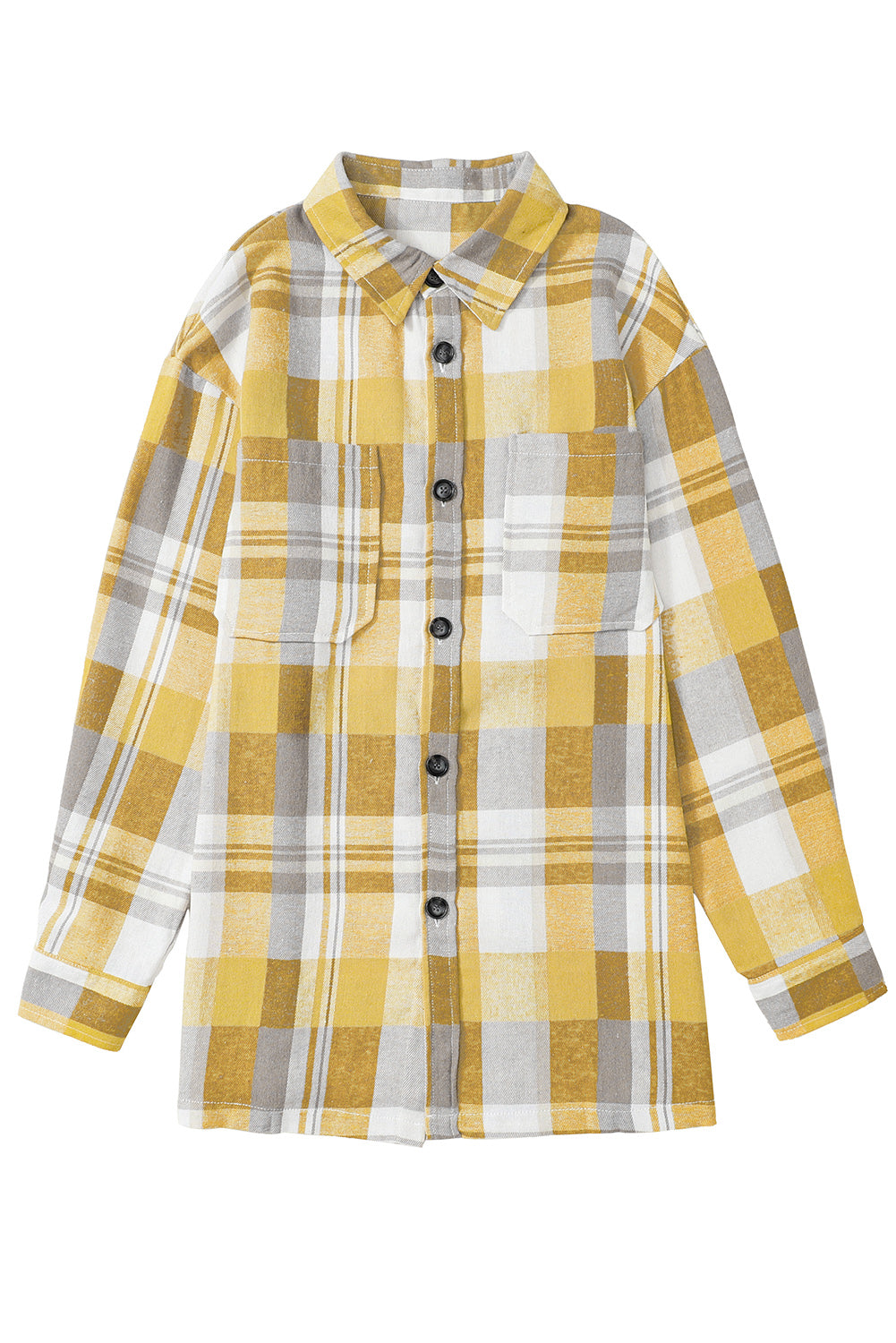 Plaid Button Up Patch Pocket Shirt