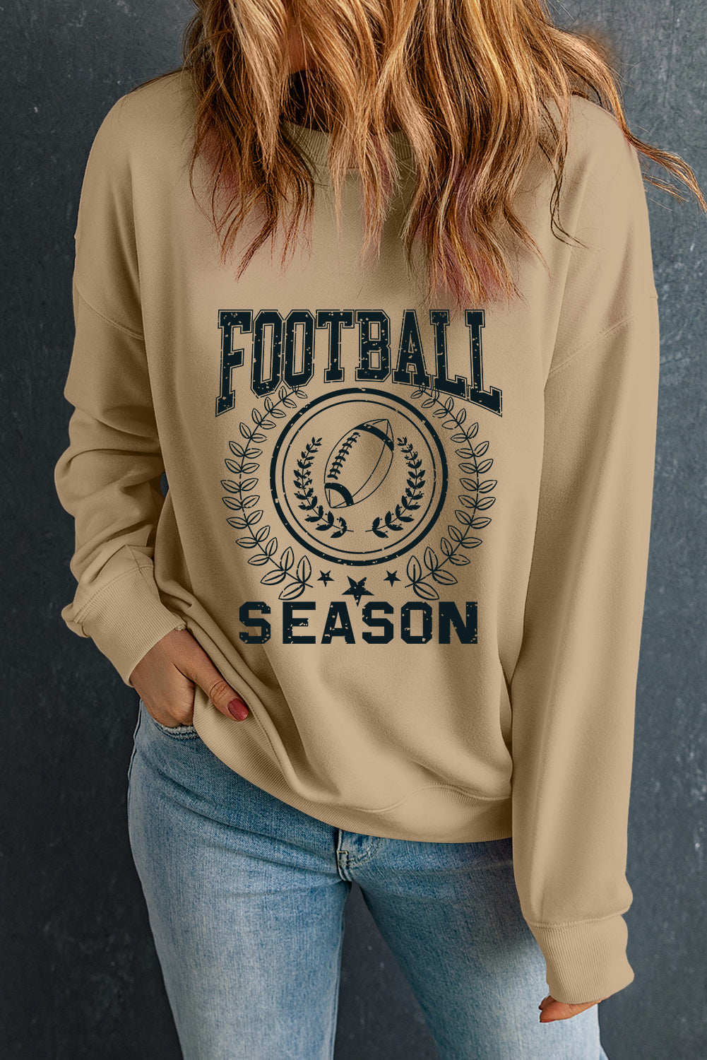 Game Day Rugby FOOTBALL SEASON Graphic Sweatshirt