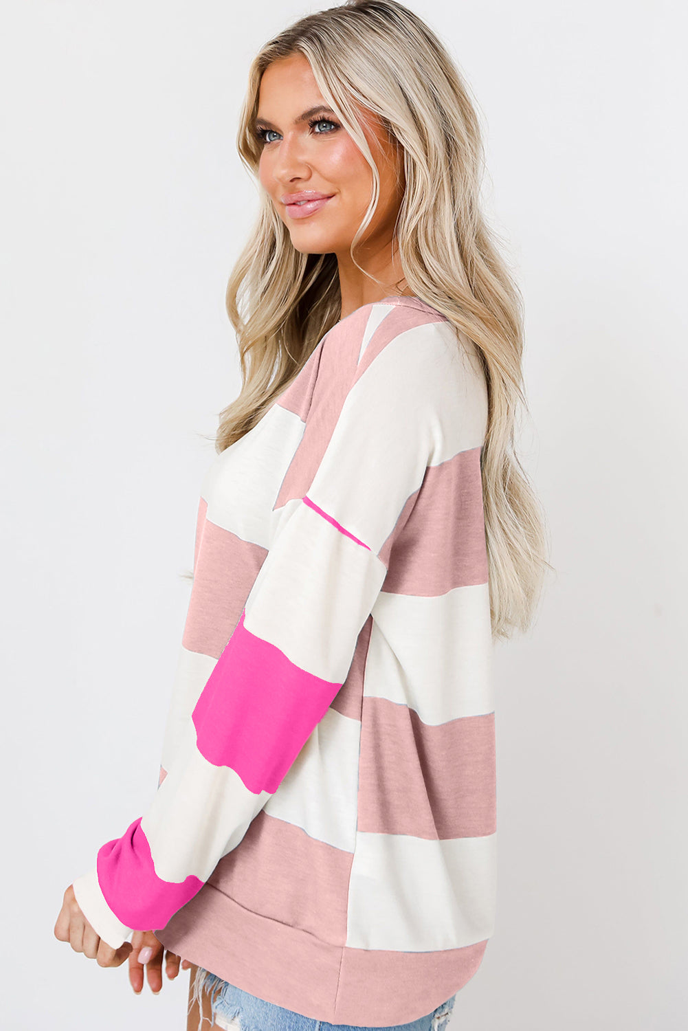 Colorblock Drop Sleeve Top