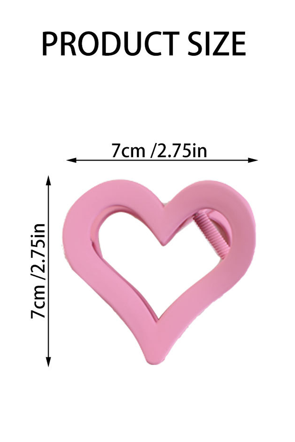 Heart Shaped Hair Claw Clip