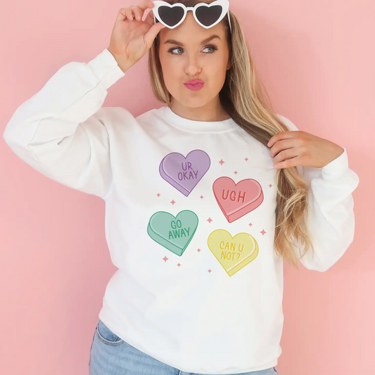 Anti-Valentines Hearts Sweatshirt