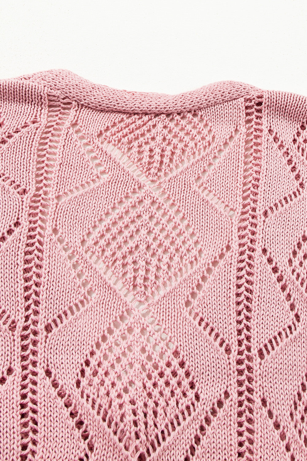 Hollow-out Openwork Knit Cardigan