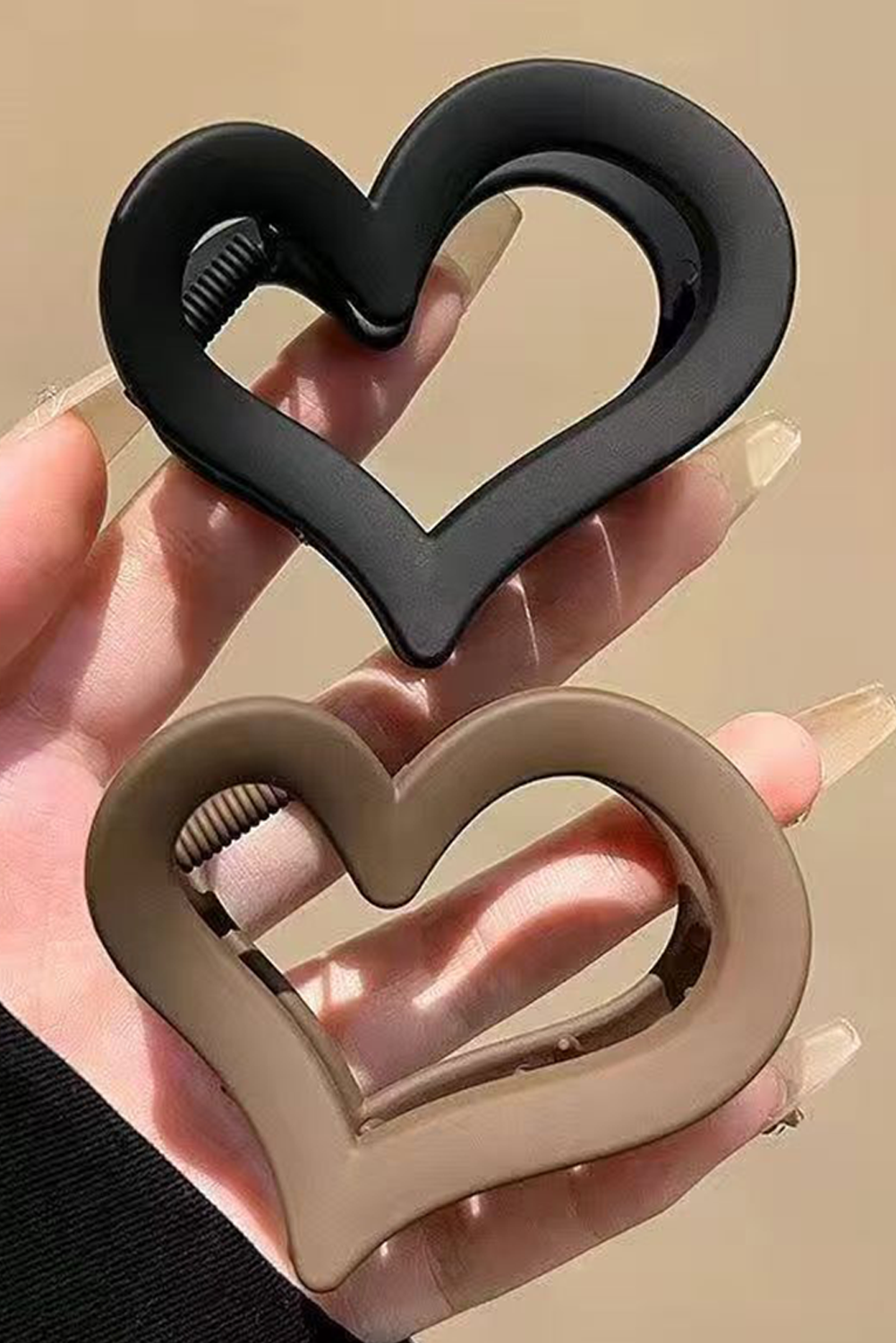 Heart Shaped Hair Claw Clip