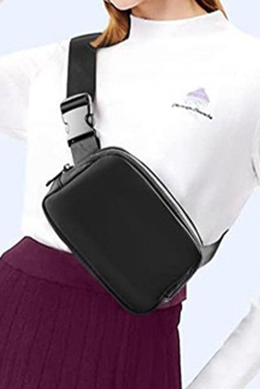 Waterproof Zipped Crossbody Bag