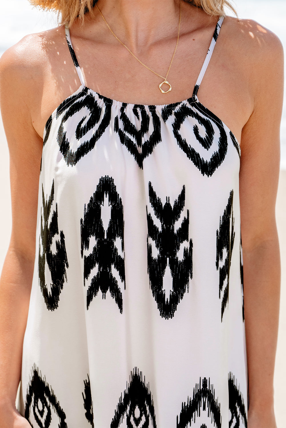 Western  Aztec Printed Fashion Vacation Sundress