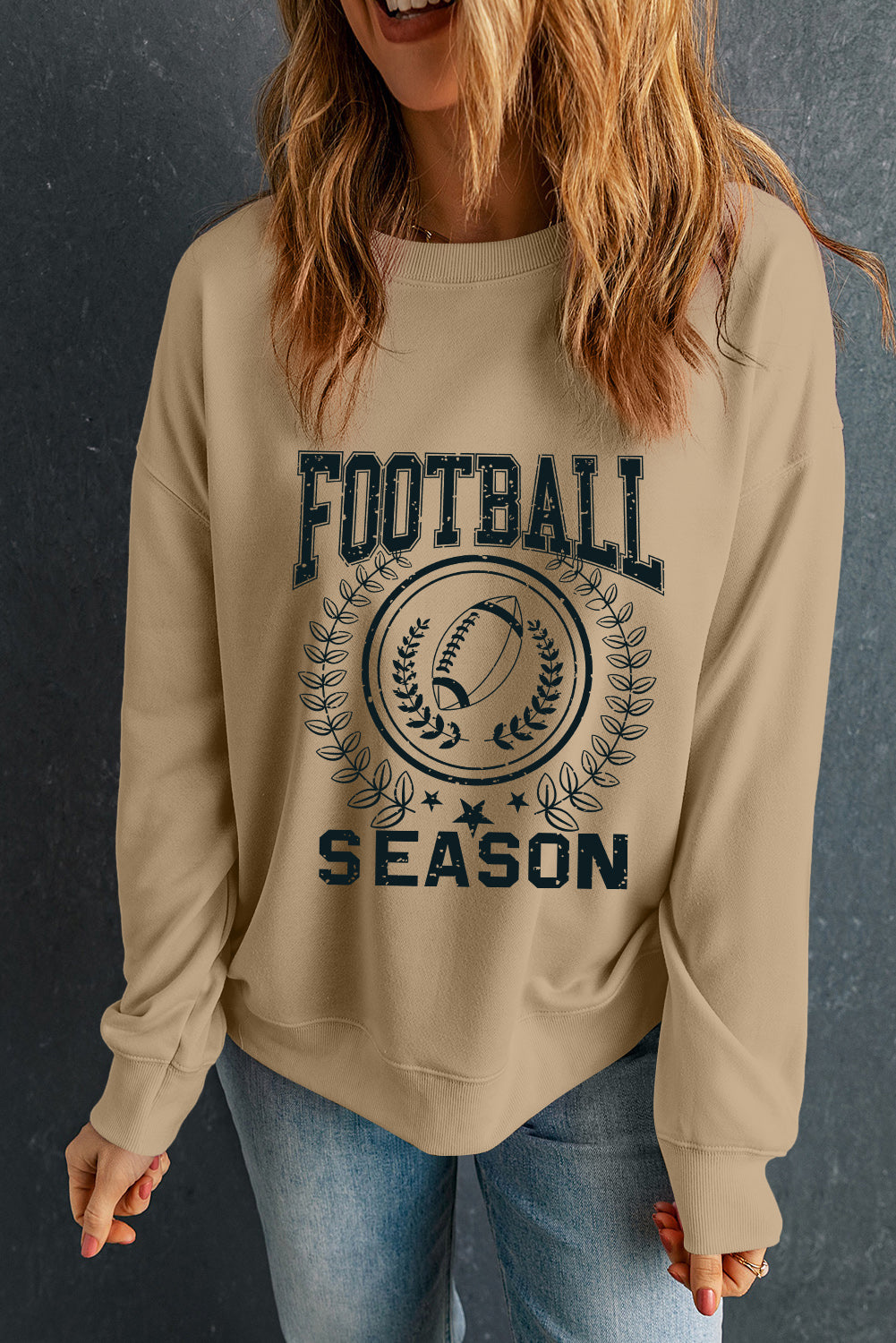 Game Day Rugby FOOTBALL SEASON Graphic Sweatshirt