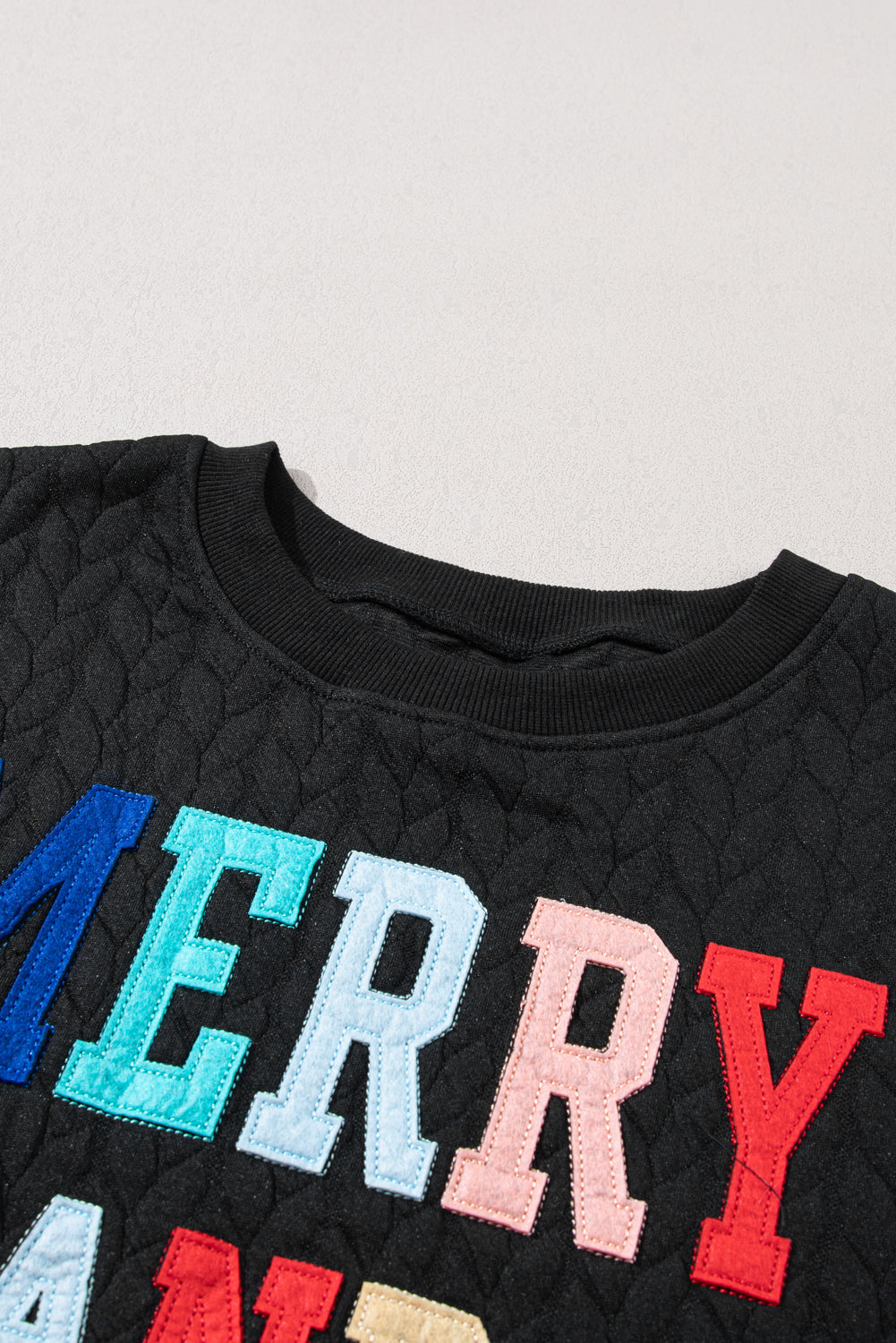 Merry And Bright Cable Knit Pullover Sweatshirt