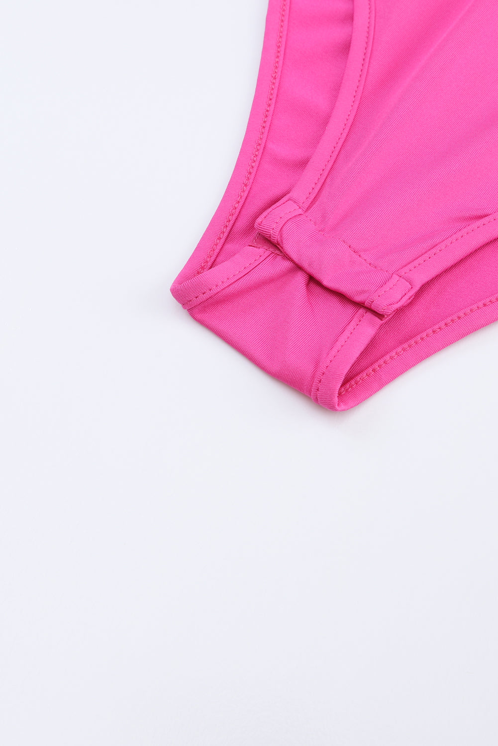 Rose Sparkle Color Block V-Neck Long Sleeve Bodysuit