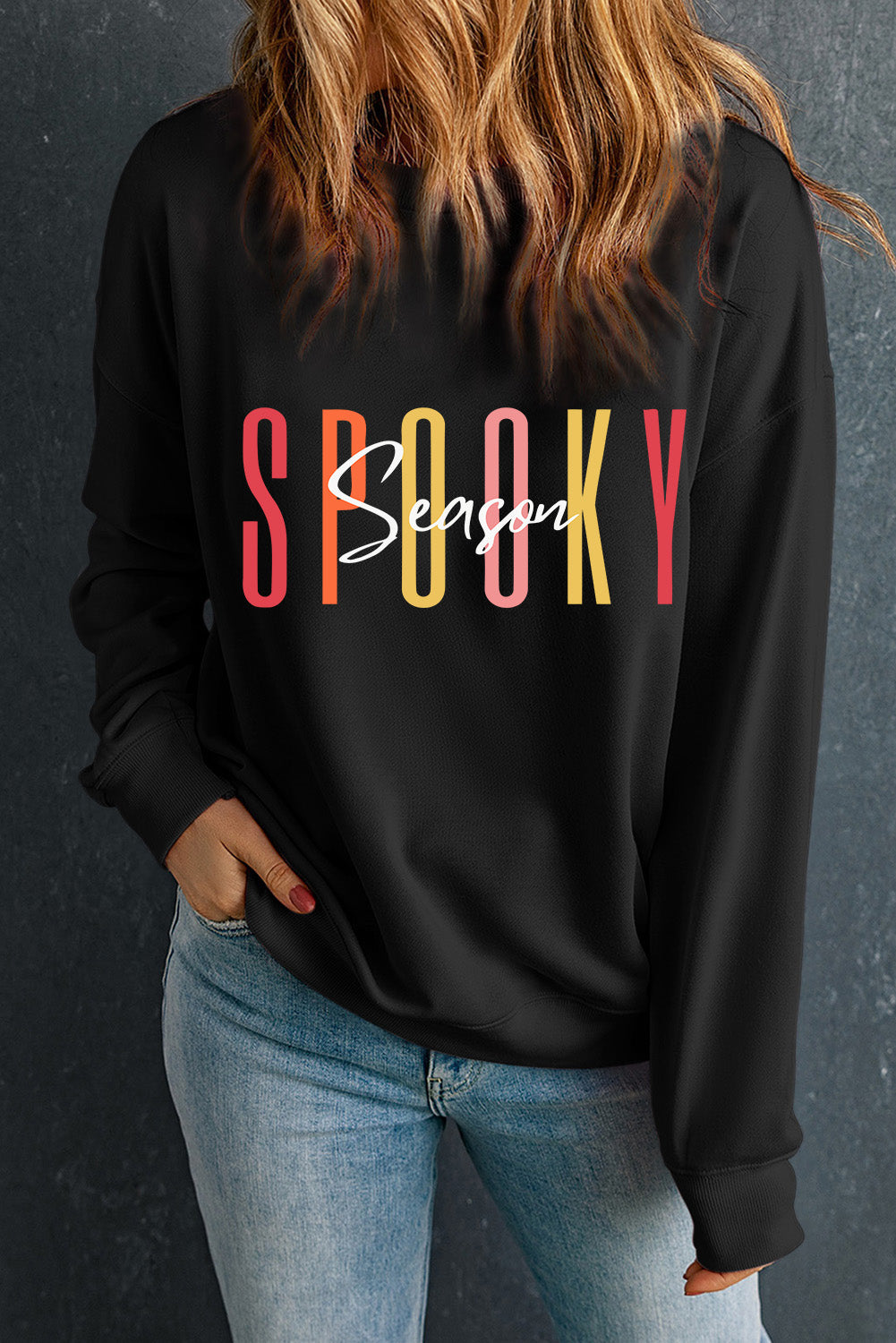 Spooky Season Halloween Fashion Graphic Sweatshirt