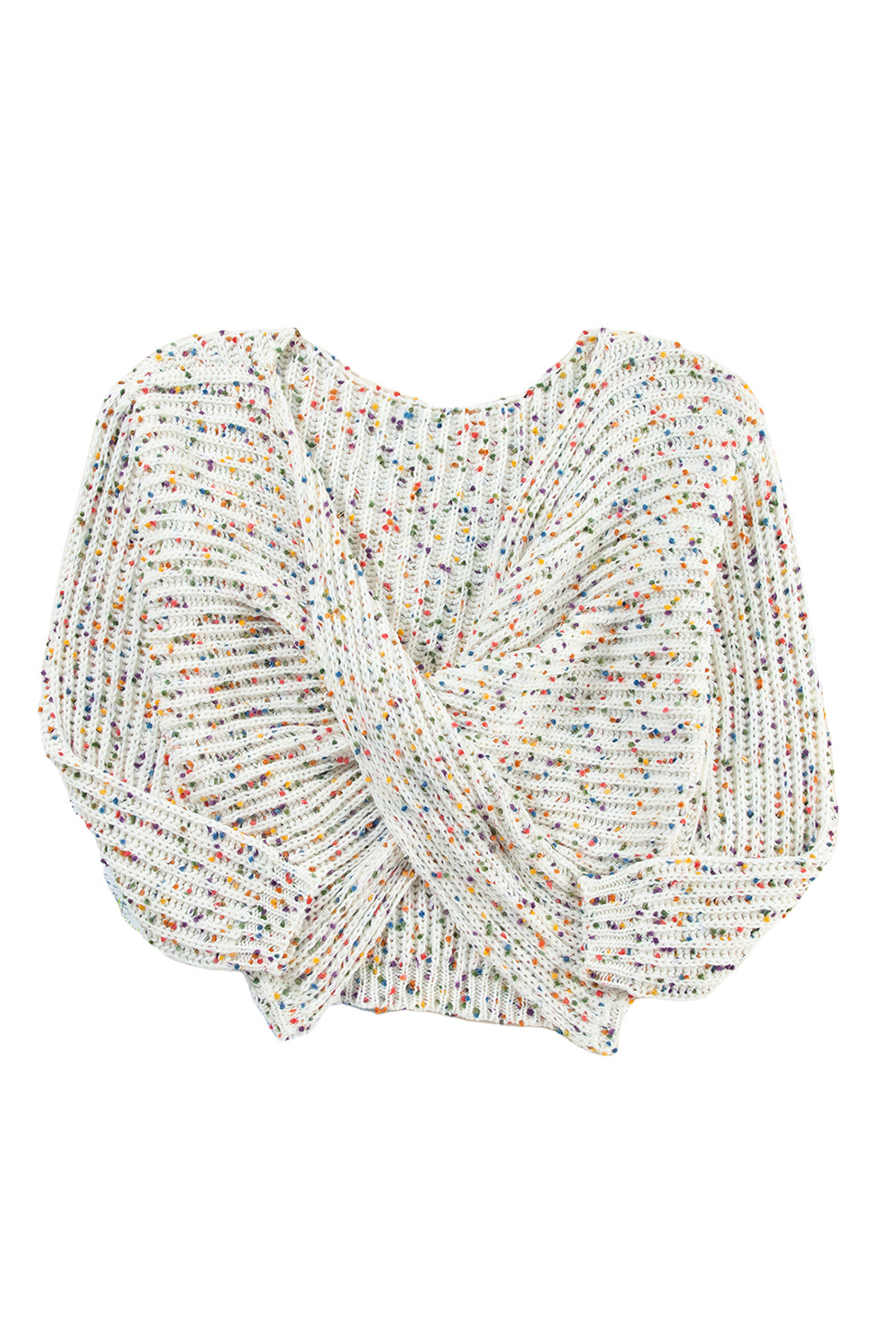 Confetti Reversible Twist Sweater