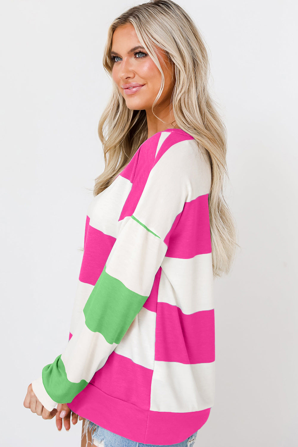 Colorblock Drop Sleeve Top