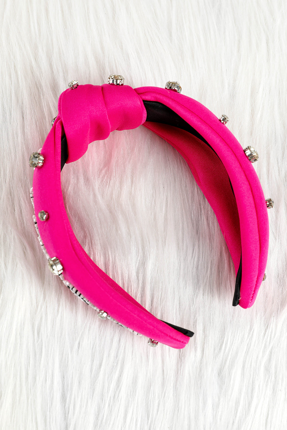 Rose Red Rhinestone GAMEDAY Pattern Headband