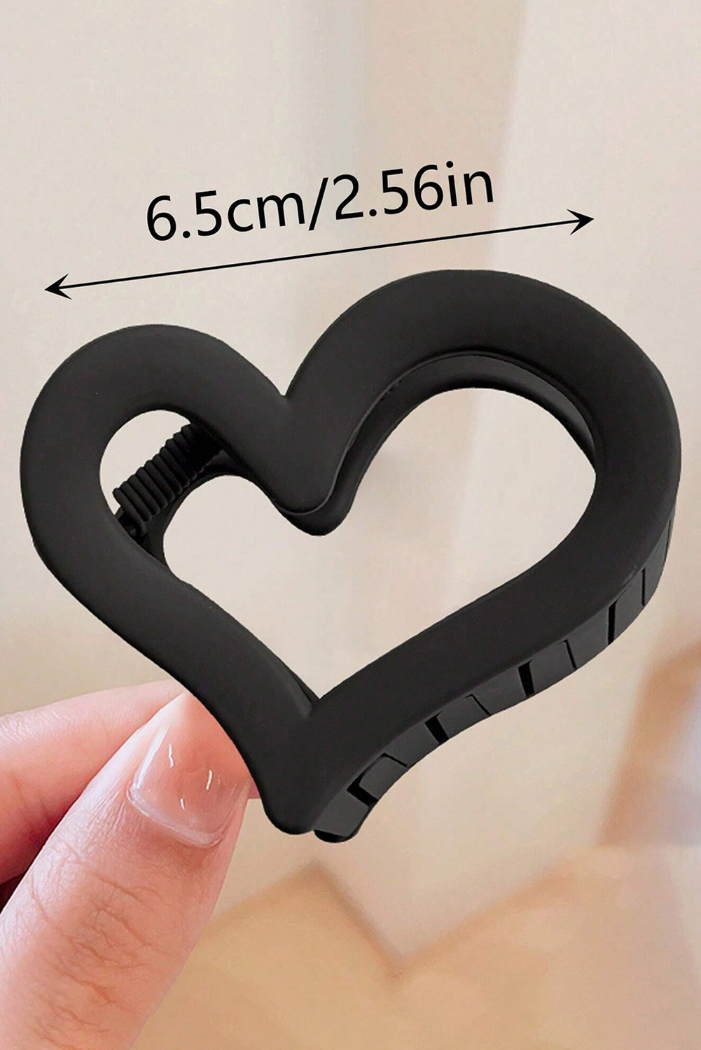 Heart Shaped Hair Claw Clip