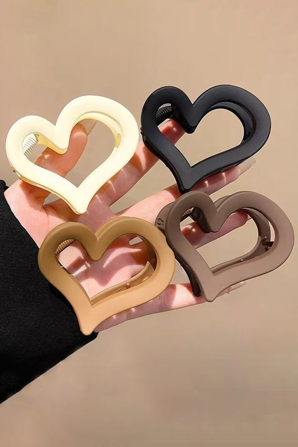 Heart Shaped Hair Claw Clip