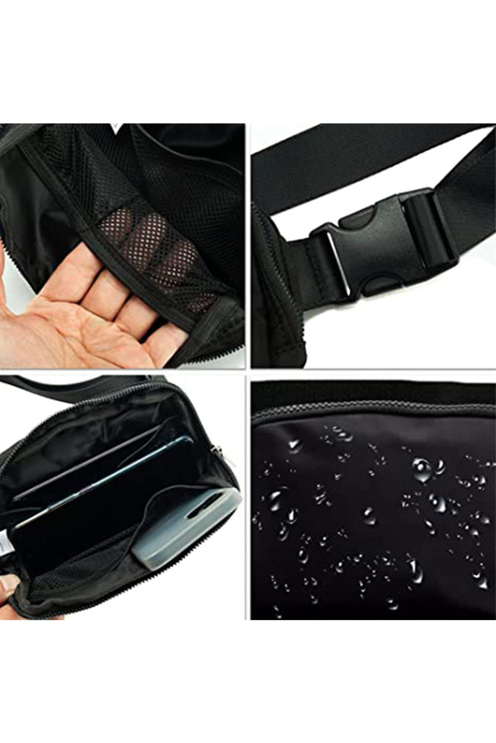 Waterproof Zipped Crossbody Bag