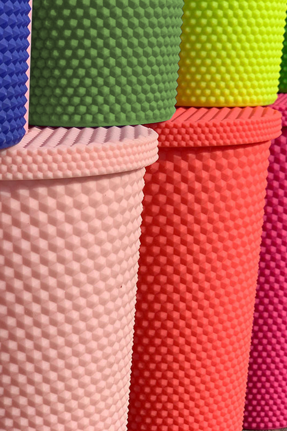 Green Reusable Matte Plastic Tumbler Cup