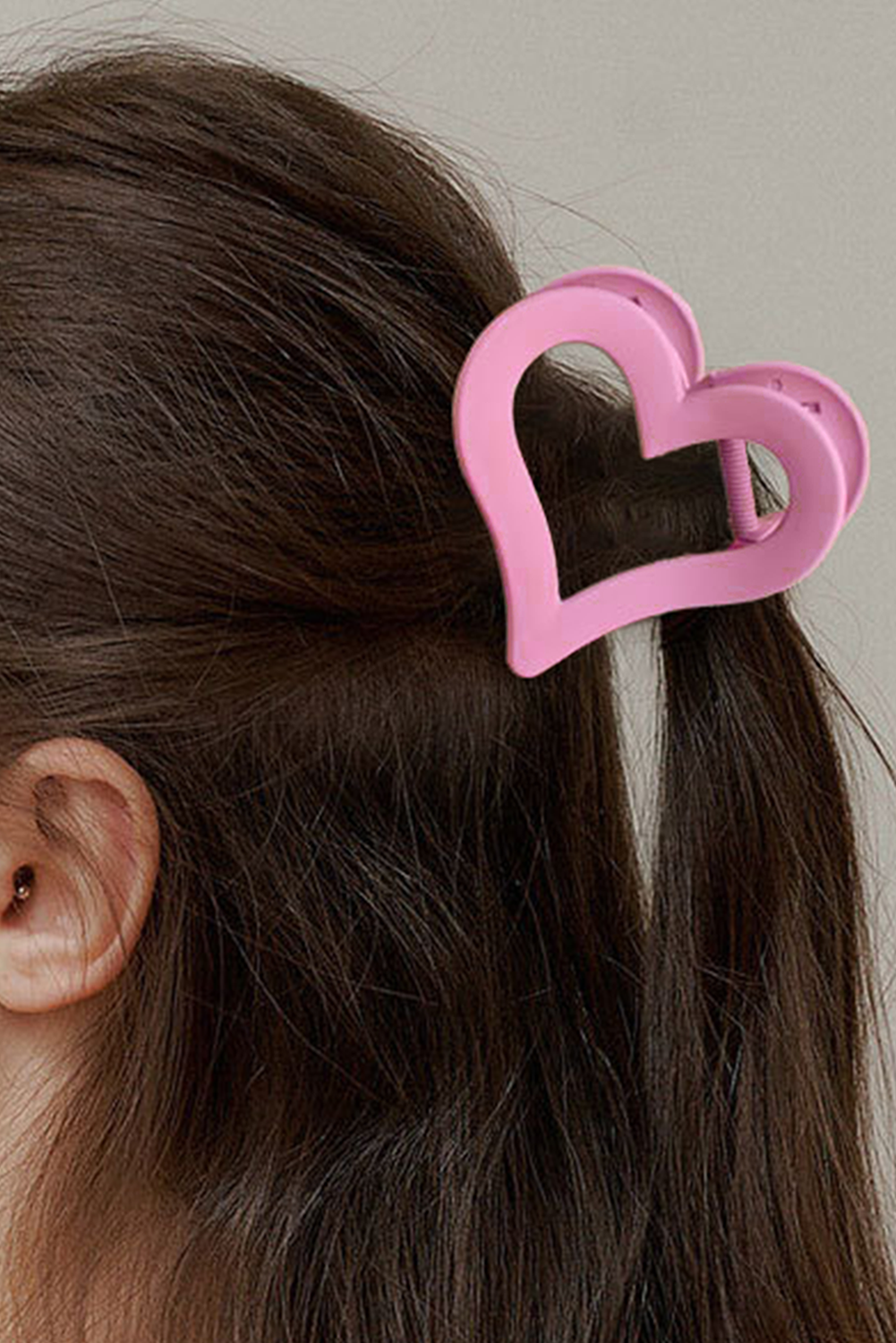 Heart Shaped Hair Claw Clip