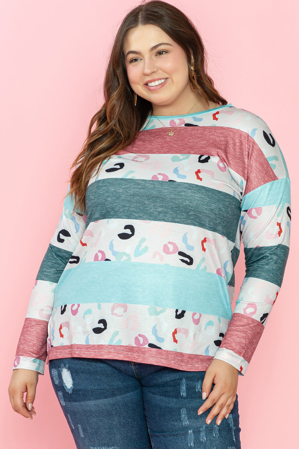 Colorblock Pullover Top