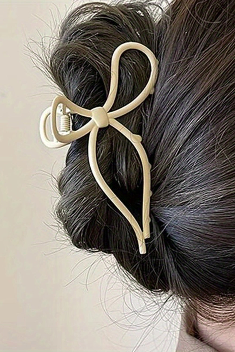 Smoke Gray Bow Knot Shape Hair Claw