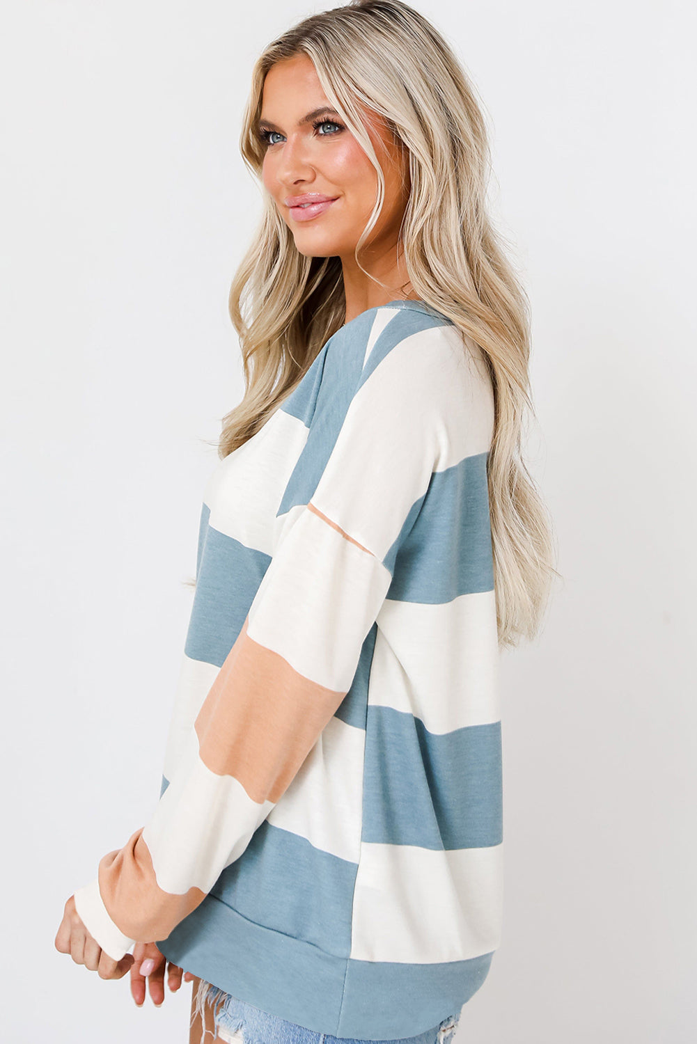 Colorblock Drop Sleeve Top