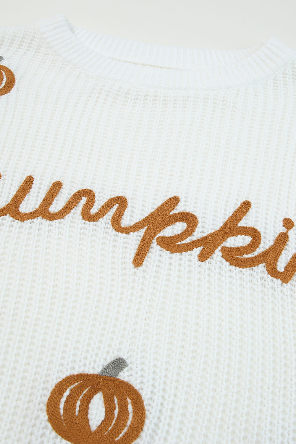 Crochet Pumpkin Drop Shoulder Sweater