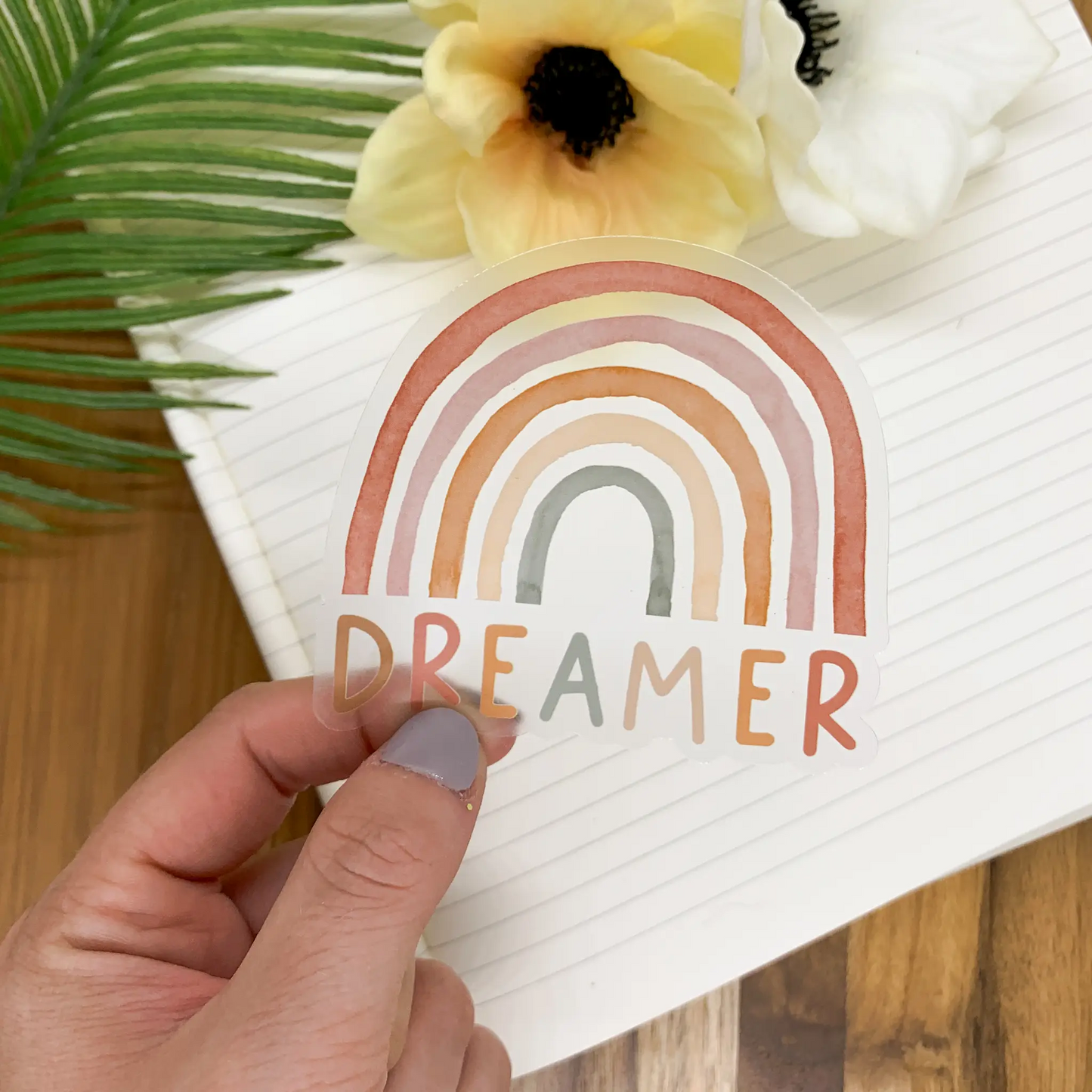 Dreamer, Rainbow, Clear Vinyl, Sticker